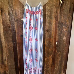 THML Summer Maxi Dress w/ Embroidery Details